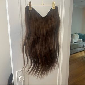 Hidden Crown Halo - Rich Chocolate Brown #3 - 20” - Thick Ends